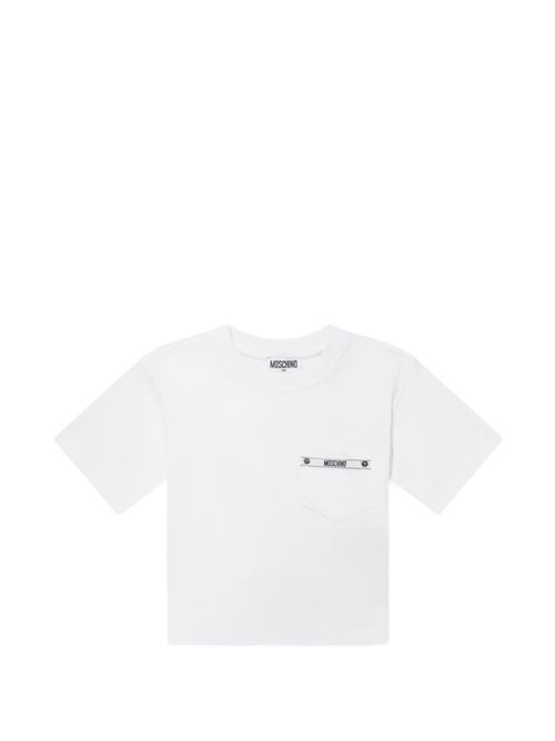 T-shirt unisex Moschino Kid Teen maxi bianca MOSCHINO KID-TEEN | HUM05MLAA0110101